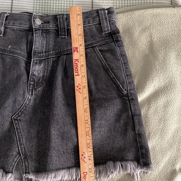 We The Free distressed black jean skirt - Picture 6 of 8